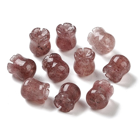 Natural Strawberry Quartz Beads G-G109-01E-1