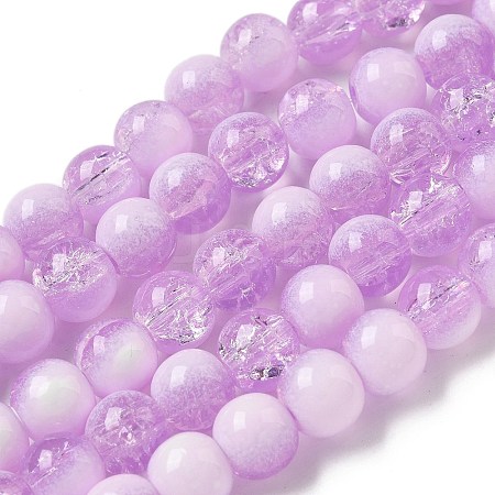 Crackle Glass Beads X1-GLAA-U001-8mm-04-1