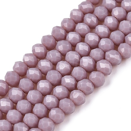 Opaque Solid Color Imitation Jade Glass Beads Strands LS-EGLA-A044-P3mm-D13-1