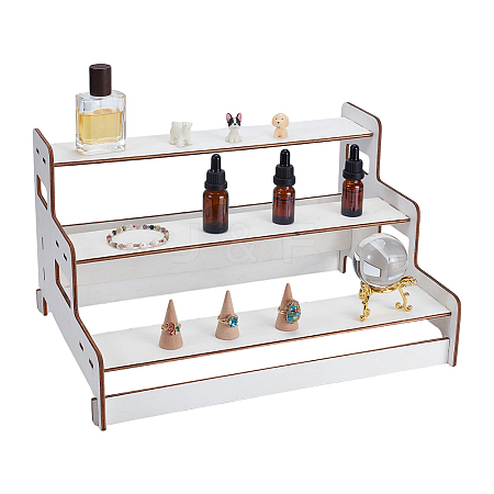 3-Tiers Wood Semicircle Dessert Display Risers ODIS-WH0030-183B-1