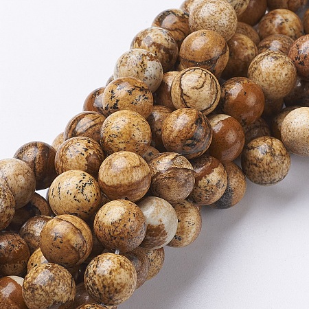 Natural Gemstone Beads Strands X-GSR10mmC016-1