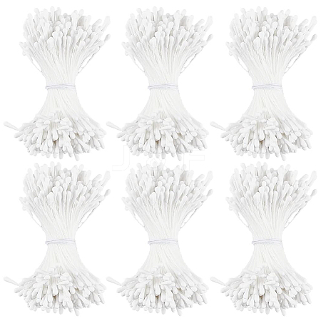 6Bundles Gypsum with Cotton Cord Artificial Flower Core DIY-GF0014-10B-1