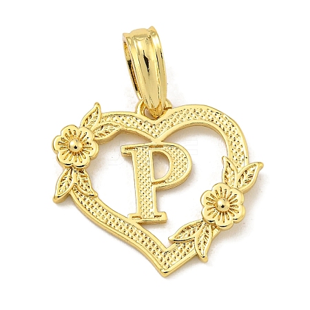 Heart Brass Pendants KK-I714-04G-P-1