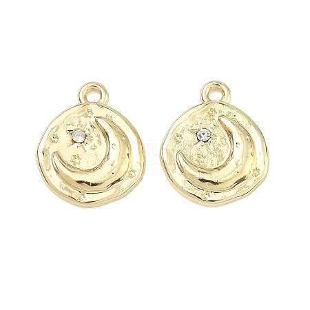 Alloy Rhinestone Pendants PALLOY-P319-04G-1
