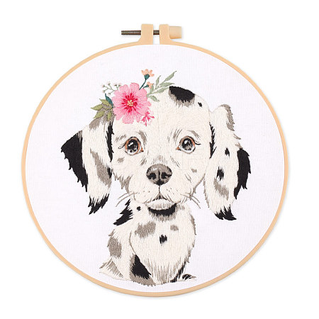 DIY Puppy Dog Embroidery Kit for Beginners SENE-PW0005-006A-1