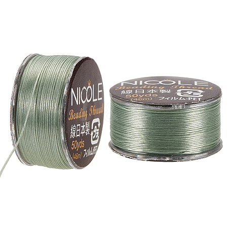 Nylon Beading Thread NWIR-WH0005-10U-1