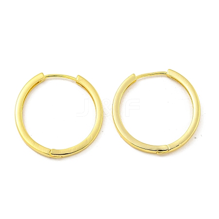 Brass Hoop Earrings EJEW-L211-08D-G-1
