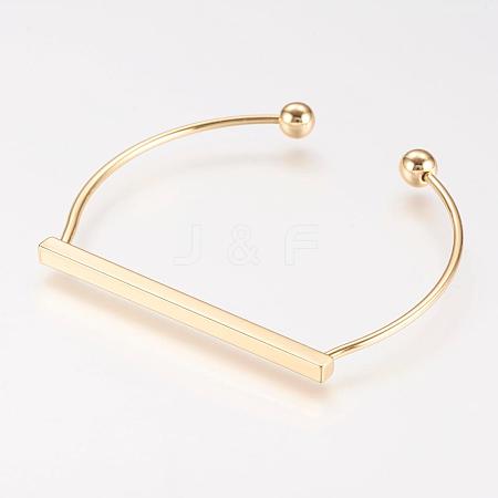 Brass Cuff Bangle BJEW-P168-F12-1