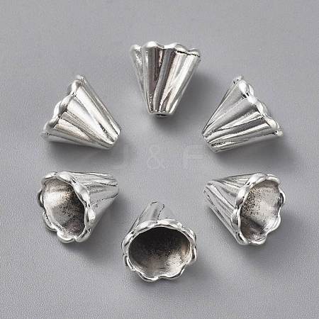 Tibetan Style Bead Cone TIBEB-EA10181YKG-AS-LF-1