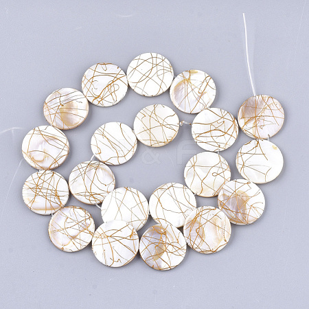 Freshwater Shell Beads Strands SHEL-S274-62F-1