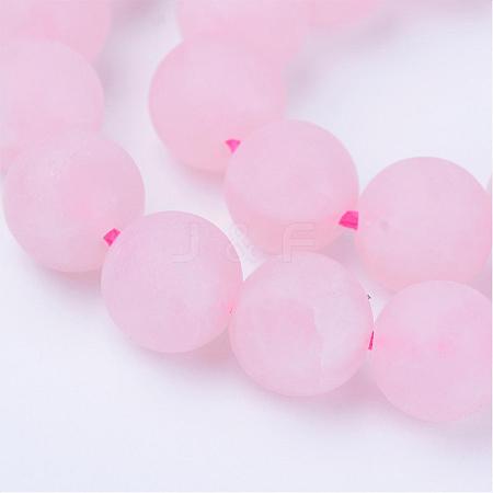 Natural Rose Quartz Beads Strands G-Q462-10mm-11-1