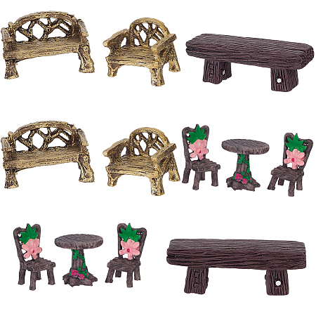 Resin Miniature Armchair Ornaments AJEW-SP0006-12-1