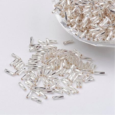 Glass Twisted Bugle Beads SEED-E002-5mm-821#-1