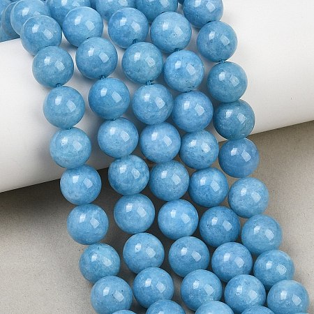 Dyed Natural White Jade Beads Strands GG-CBAD029-A05-10mm-1
