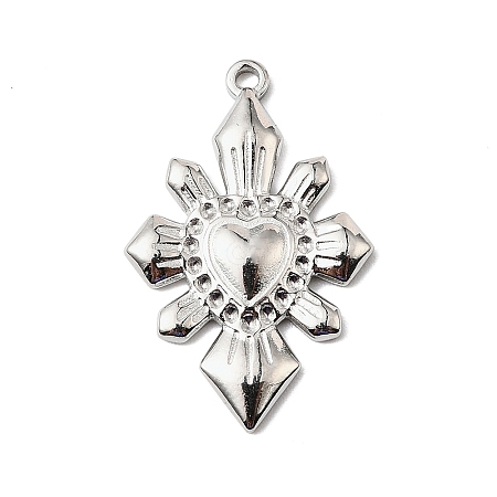 304 Stainless Steel Pendants STAS-H482-02P-1