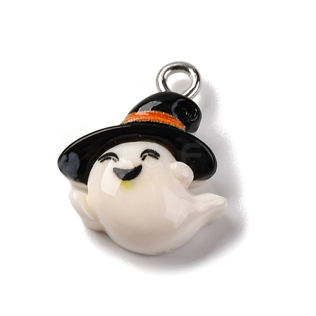 Halloween Theme Opaque Resin Pendants RESI-D075-01H-1