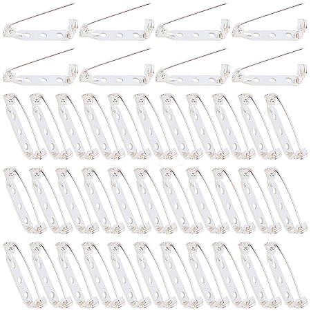 120Pcs Iron Brooch Findings IFIN-SP0001-36-1