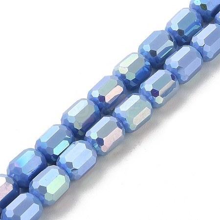 Electroplate Glass Beads Strands EGLA-D030-06F-1