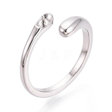 Brass Cup Peg Ring Settings KK-N274-29P-1