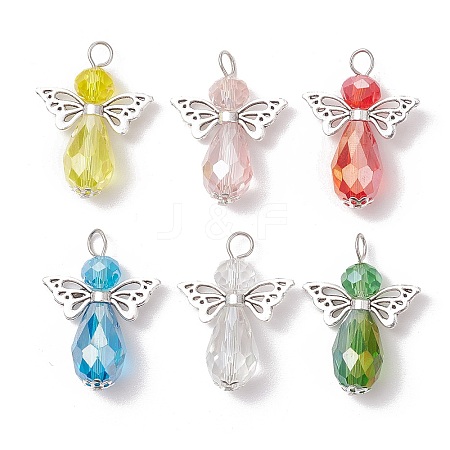 Glass Pendants PALLOY-JF03356-01-1