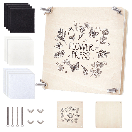 Square Flower Press Kits DIY-WH0453-31-1