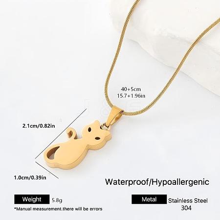304 Stainless Steel Pendant Necklaces for Women QS1724-5-1
