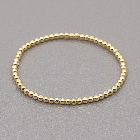 Brass Round Beadas Bracelets UF8156-5-1