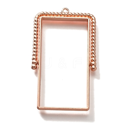 Alloy Open Back Bezel Pendants PALLOY-I223-07RG-1