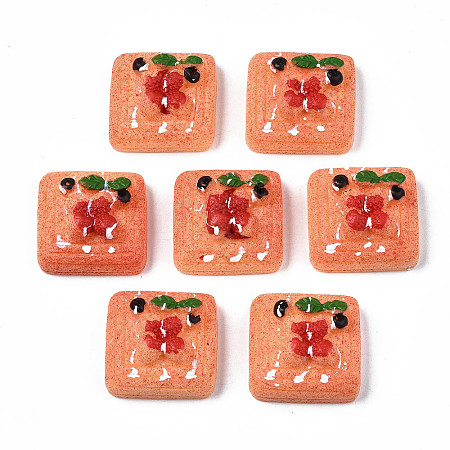 Opaque Epoxy Resin Cabochons LS-CRES-S358-68-1