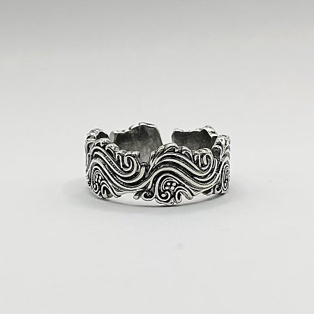 Wave Shaped Brass Cuff Open Rings FS-WG1C725-01-1