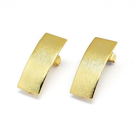 Brass Stud Earrings Findings X-KK-O123-A-1