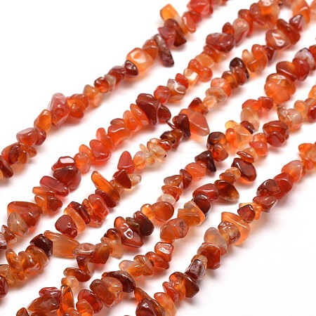 Natural Agate Chip Bead Strands G-M205-47-1