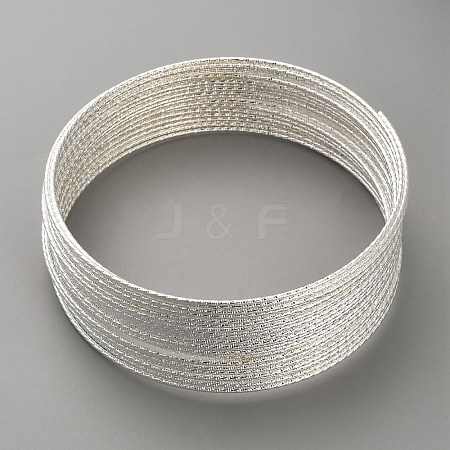 Textured Iron Memory Beading Wire for Wire Wrap DIY Jewelry Making FIND-WH0472-08S-1