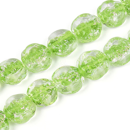 Handmade Lampwork Beads Strands LAMP-N028-04B-1