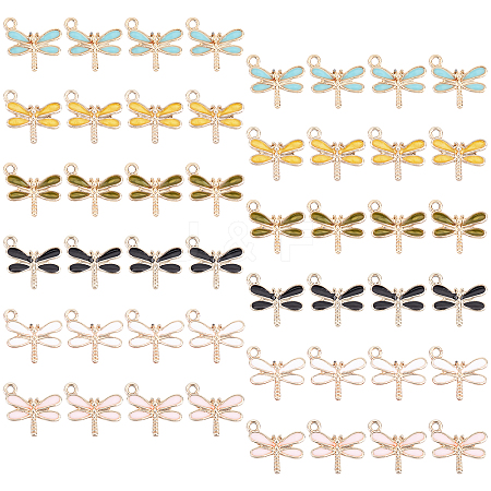 SUNNYCLUE Light Gold Plated Alloy Charms ENAM-SC0001-58LG-1