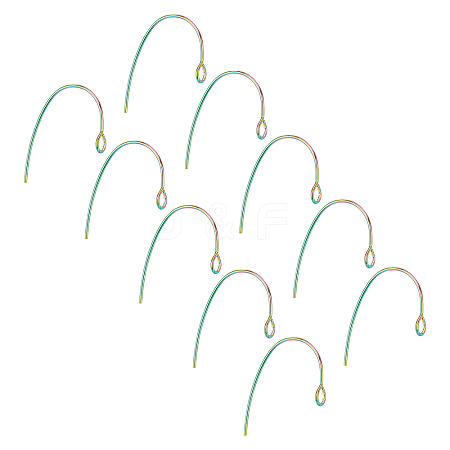 PVD Vacuum Plating 304 Stainless Steel Earring Hooks STAS-UN0018-15M-1
