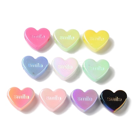 UV Plating Acrylic Beads X-OACR-H123-08-1