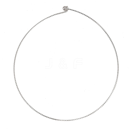 1.5MM Textured 304 Stainless Steel Necklace Making STAS-P444-02P-1