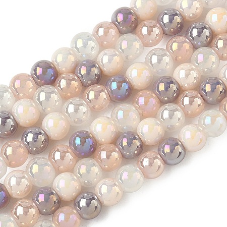 Electroplate & Gradient Color Glass Beads Strands X-LAMP-M023-03-02-1