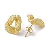 Brass Stud Earrings EJEW-M244-01G-2