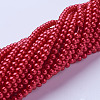 Glass Pearl Beads Strands X-HY-4D-B70-3