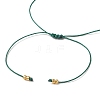 Natural Round Malachite Beads Braided Bead Bracelets for Women BJEW-JB11655-11-4