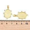 Brass Pave Clear Cubic Zirconia Pendants KK-CBA6A75-01G-3
