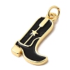 Brass Enamel Pendants KK-A296-51G-04-2