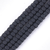 Spray Painted Non-magnetic Synthetic Hematite Beads Strands G-T116-14-17-1