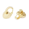 Real 18K Gold Plated Baroque Brass Hoop Earrings for Women EJEW-S232-02G-02-3