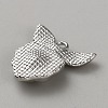 White Series Love Bow Alloy Acrylic Pendant PALLOY-WH0115-01P-12-2