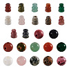24Pcs 12 Style Natural Red Jasper 3-Hole Guru Bead Strands G-CD0001-10-1