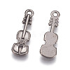 Tibetan Style Alloy Violin Pendants X-EA11011Y-NFB-2