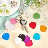 SUPERFINDINGS 30Pcs 10 Colors Aluminum Blank Pendants ALUM-FH0001-07-5